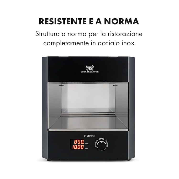 Steakreaktor Pro Indoor grill ad alta temperatura Made in Germany Nero