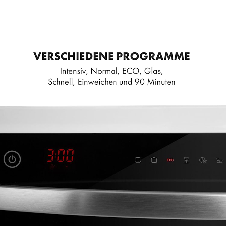 Amazonia 6 Luminance Geschirrspüler Glasfront freistehend 1380W Weiß