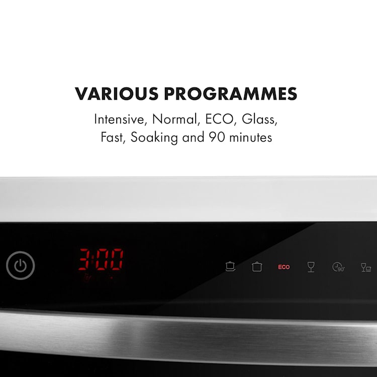 Amazonia 6 Luminance astianpesukone lasinen etuseinä vapaasti seisova 1380 W Valkoinen