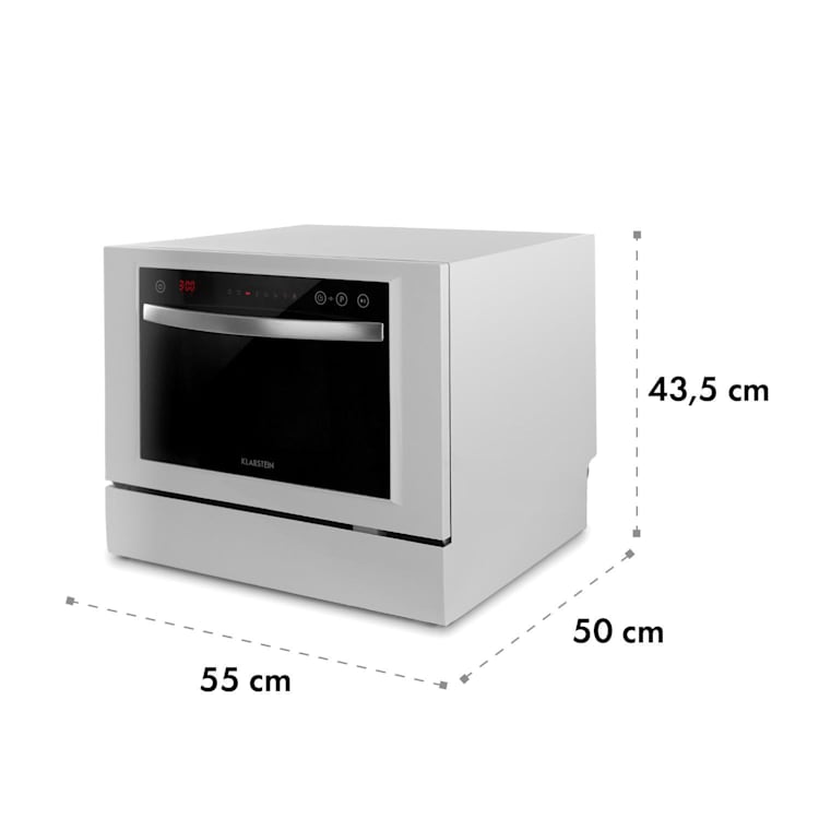 Amazonia 6 Luminance Geschirrspüler Glasfront freistehend 1380W Weiß