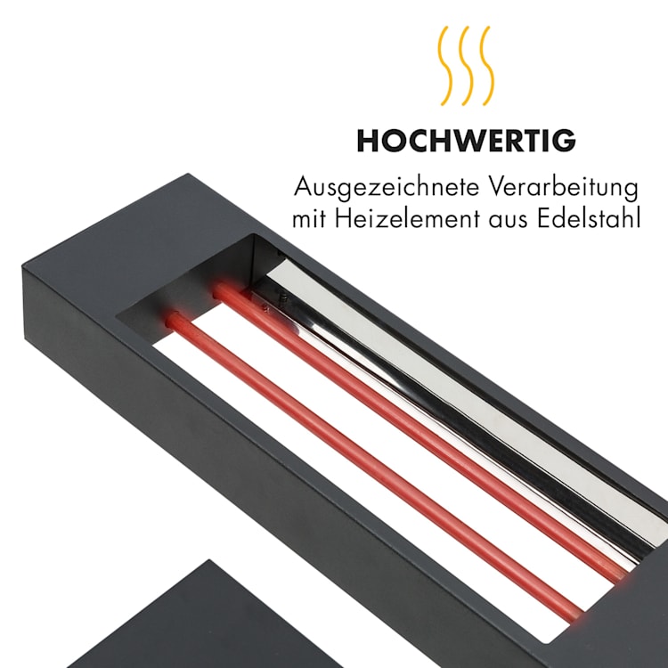 Appenzell Peak Raclette mit Grill 1000W Thermostatschalter schwarz