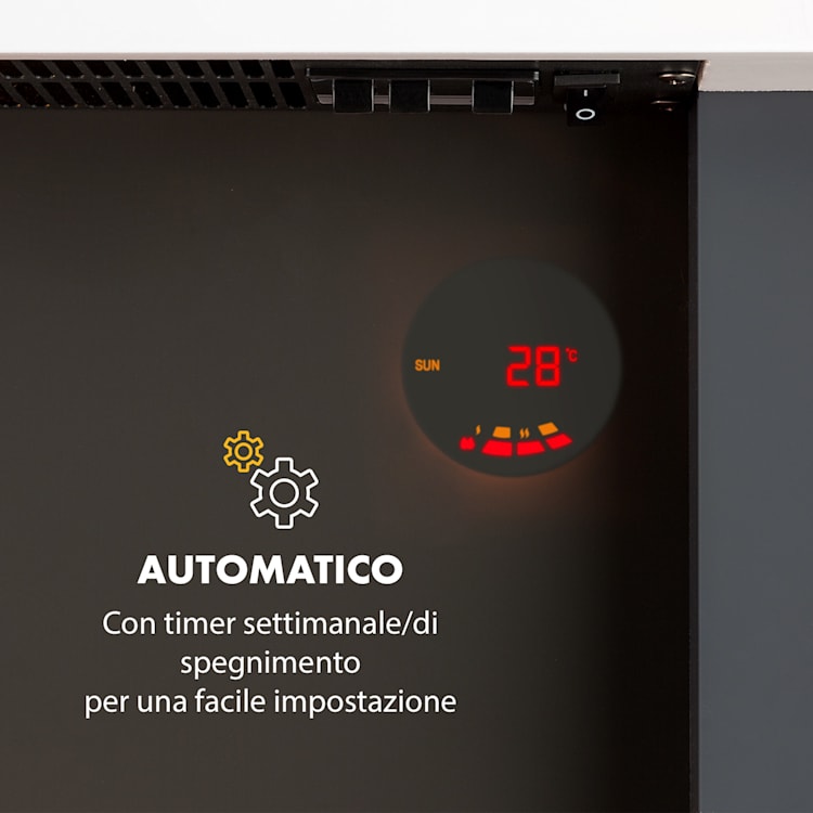 Studio Light & Fire 1 - Camino, 1000/2000 W, MDF, telecomando Fire 1