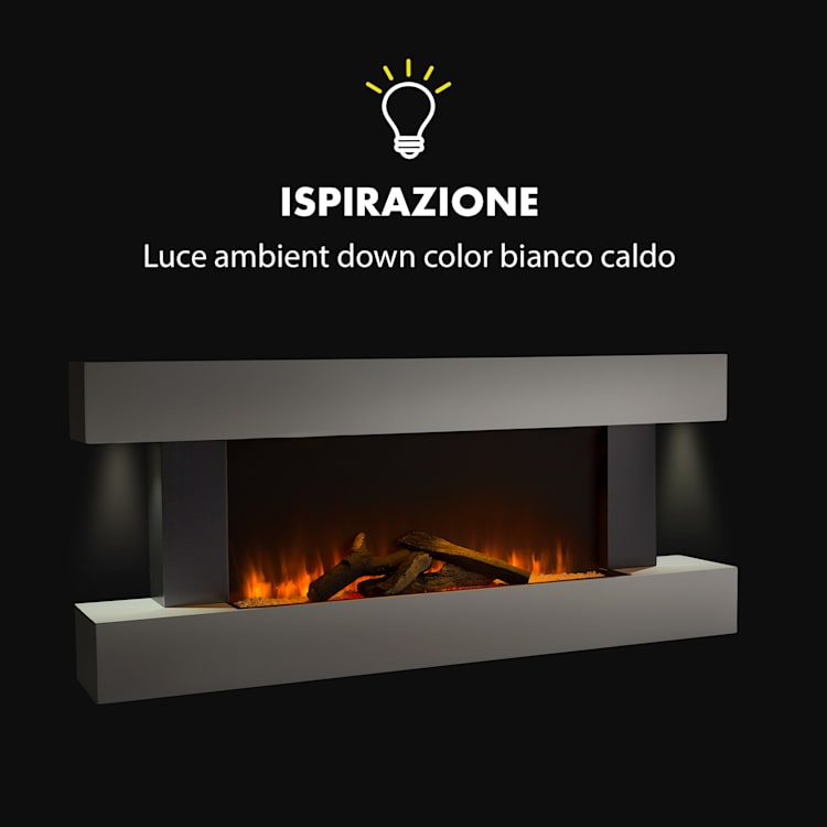 Studio Light & Fire 1 - Camino, 1000/2000 W, MDF, telecomando Fire 1