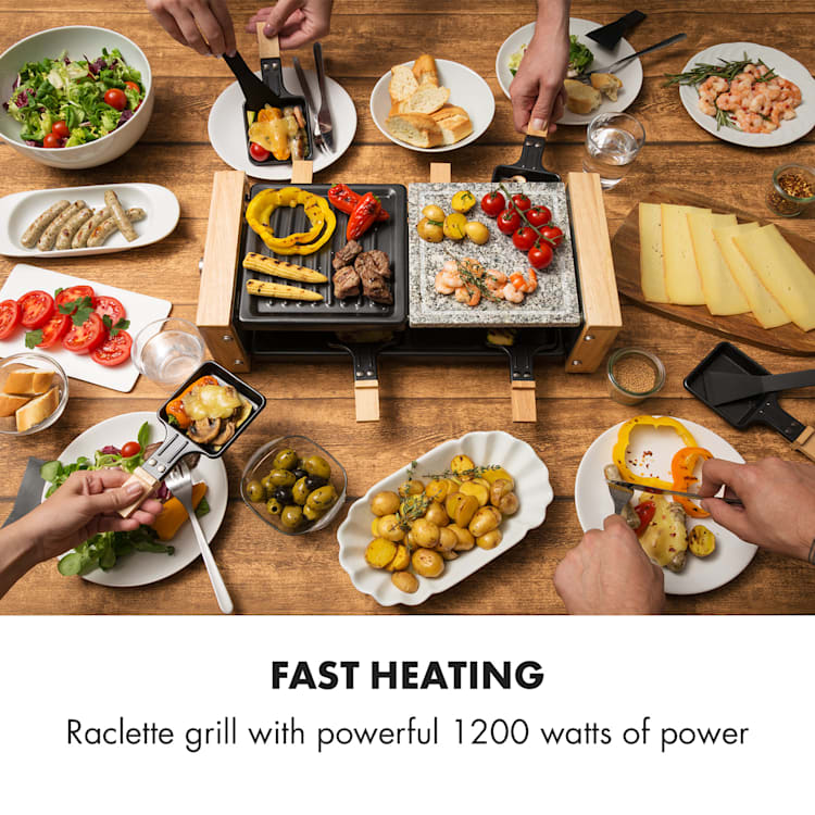Chateaubriand Nuovo raclette 1200W aluminium/steen 8 personen