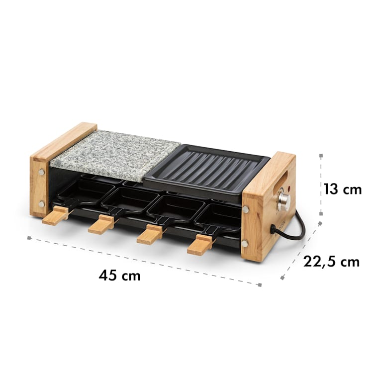 Chateaubriand Nuovo raclette 1200W aluminium/steen 8 personen
