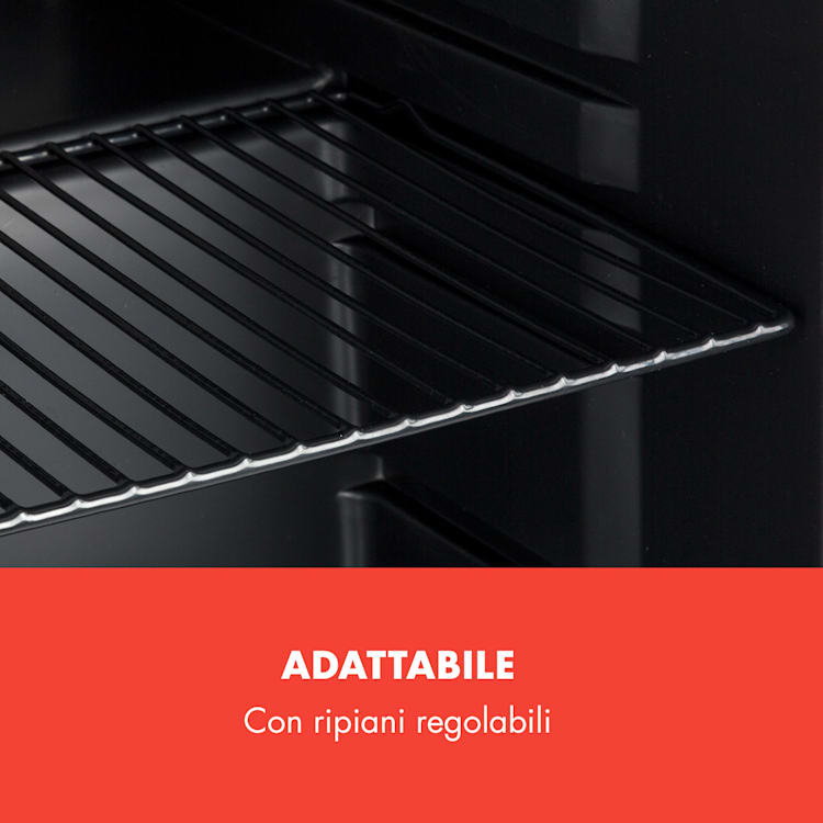 PopLife Frigorifero per bevande 0-10°C design rétro 48 Ltr | Rosso