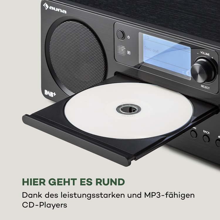 Worldwide CD Internetradio Spotify Connect App Control Bluetooth Schwarz