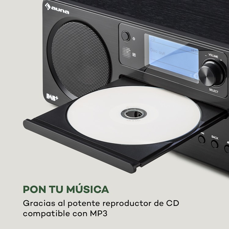 Worldwide CD Radio de Internet Spotify Connect App Control Bluetooth Negro Negro