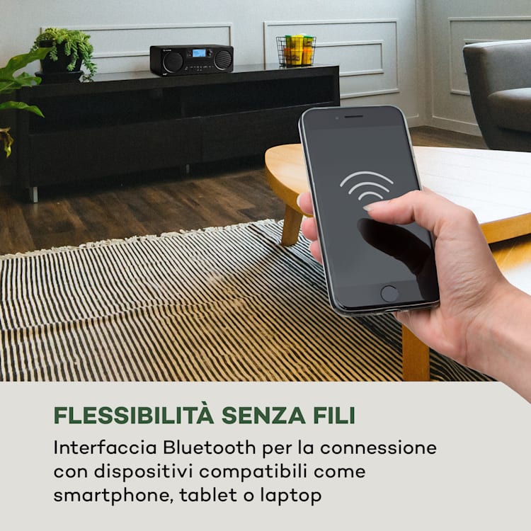 Worldwide CD Radio Internet Spotify Connect App Control Bluetooth Nero Nero