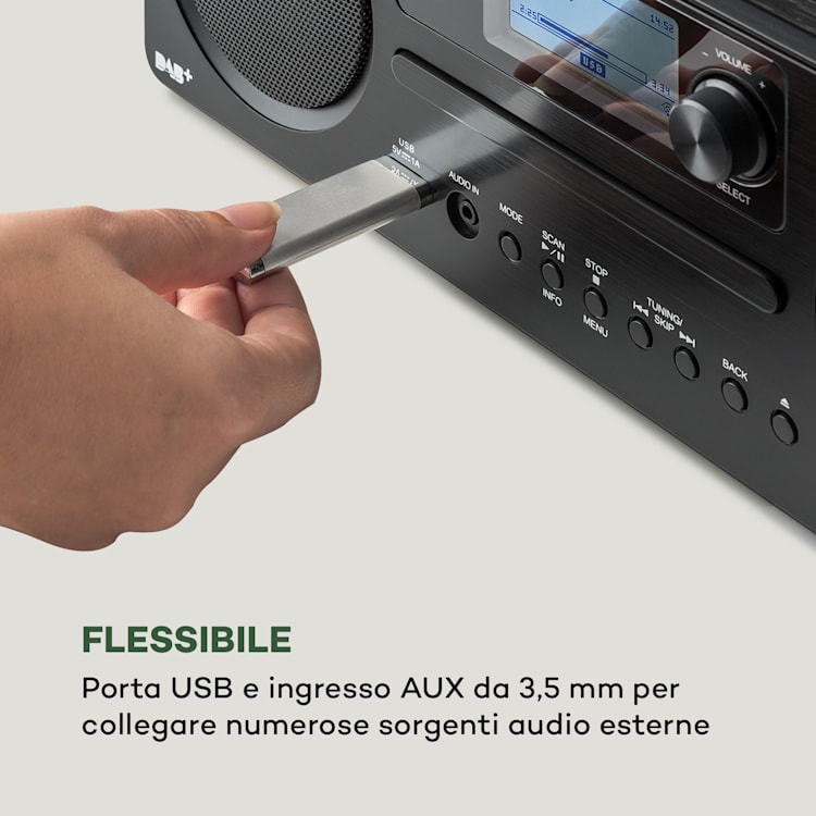 Worldwide CD Radio Internet Spotify Connect App Control Bluetooth Nero Nero