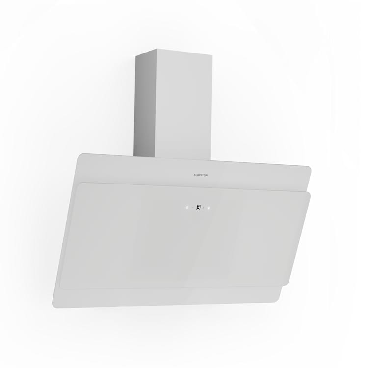 Aurica 90 Campana extractora 90 cm 600 m³/h Led Táctil Vidrio Blanca 90 cm | Sin filtro de repuesto | Blanco