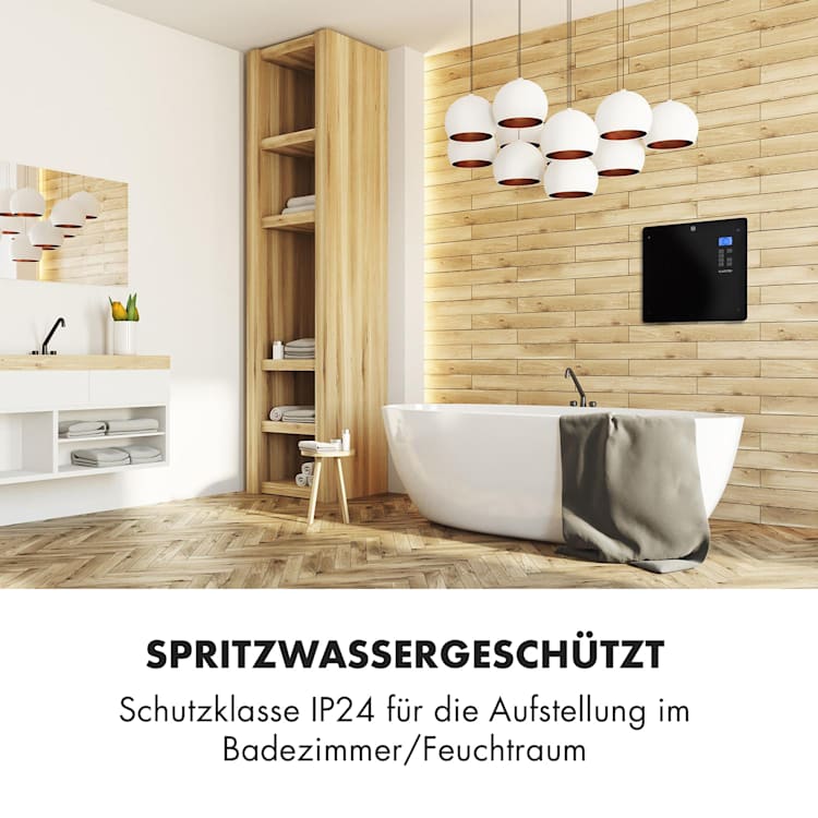Norderney Konvektions-Heizgerät Thermostat Timer 1000W 20m² schwarz 1000 W | Schwarz
