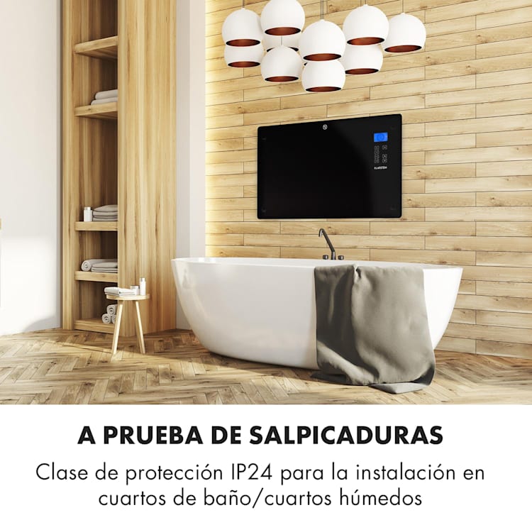 Norderney Convector Termostato Temporizador 2000W 30m² Negro 2000 W | Negro