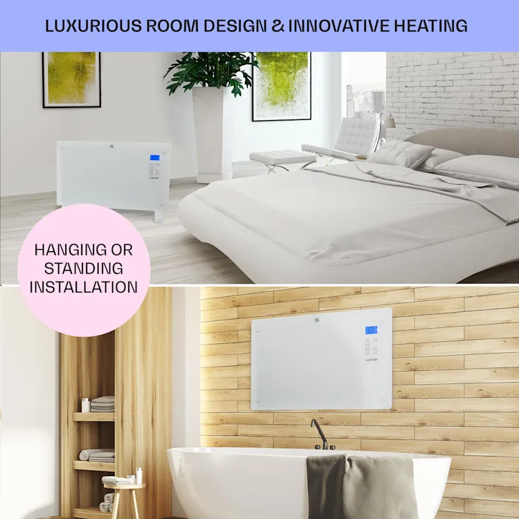 Norderney Convection Heater Thermostat Timer 2000W 30m² White 2000 W | White