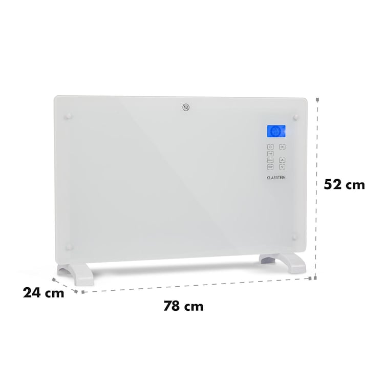 Norderney Convector Termostato Temporizador 2000W 30m² Blanco 2000 W | Blanco