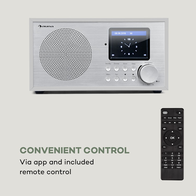 Silver Star Mini, radio internetowe DAB+/FM, WiFi, BT, DAB+/FM, białe Biały / Srebrny Metal