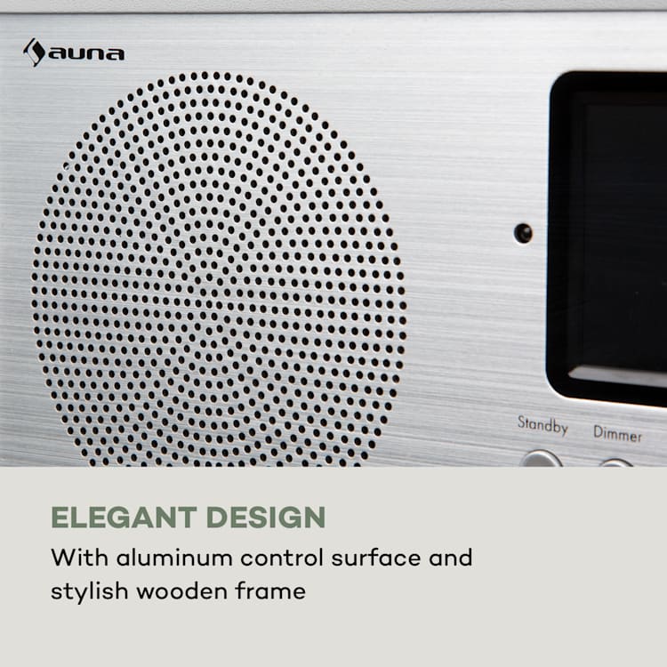 Silver Star Mini, radio internetowe DAB+/FM, WiFi, BT, DAB+/FM, białe Biały / Srebrny Metal