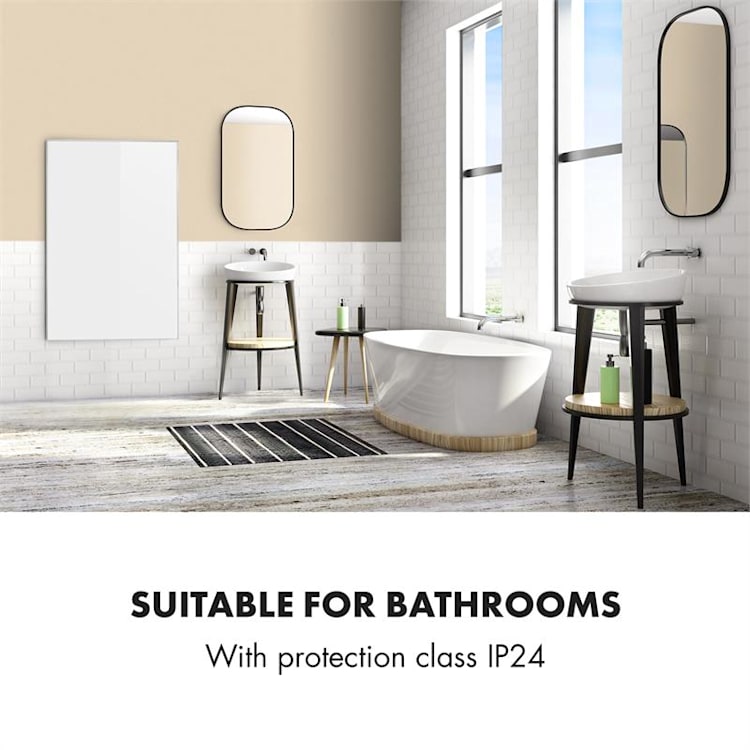 Wonderwall 960 Smart, infrapanel, infravörös hősugárzó, 80 x 120 cm, 960 W, heti időzítő, IP24, fehér 960 W