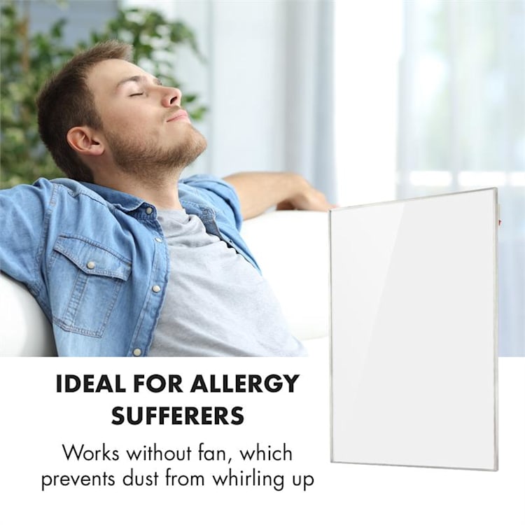 Wonderwall 960 Smart, infrapanel, infravörös hősugárzó, 80 x 120 cm, 960 W, heti időzítő, IP24, fehér 960 W