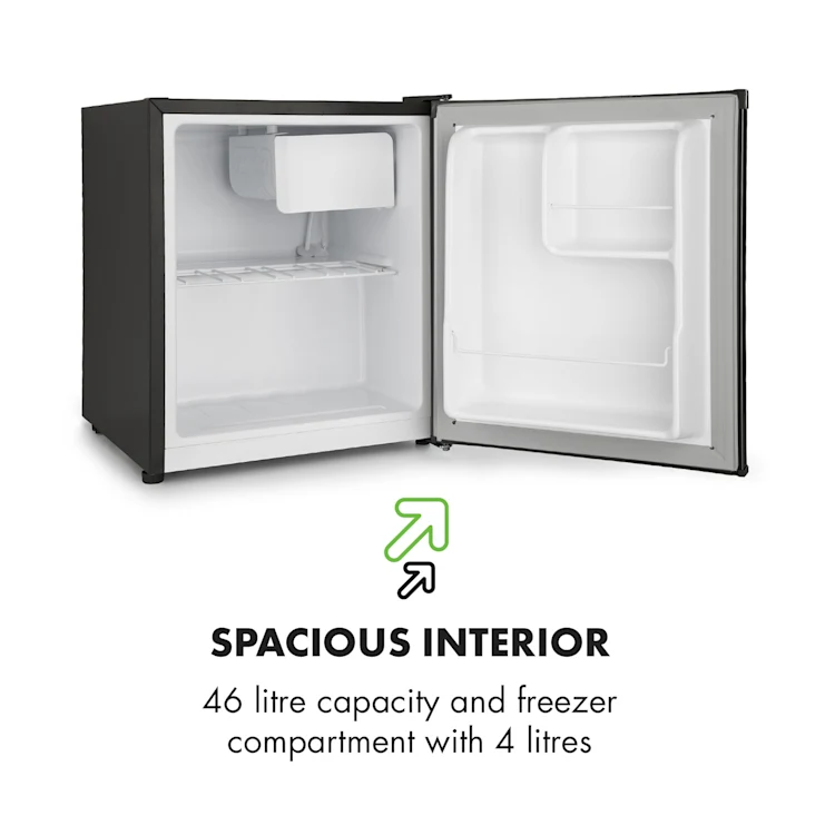 Snoopy Eco Mini Fridge with Freezer 41 Litres 39dB Black