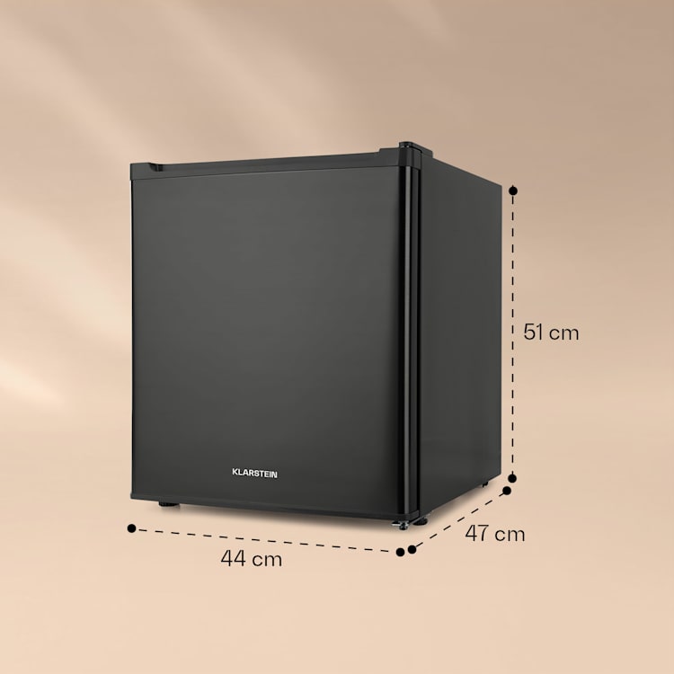 Snoopy Eco Mini-Kühlschrank mit Gefrierfach 41 Liter 39dB Schwarz