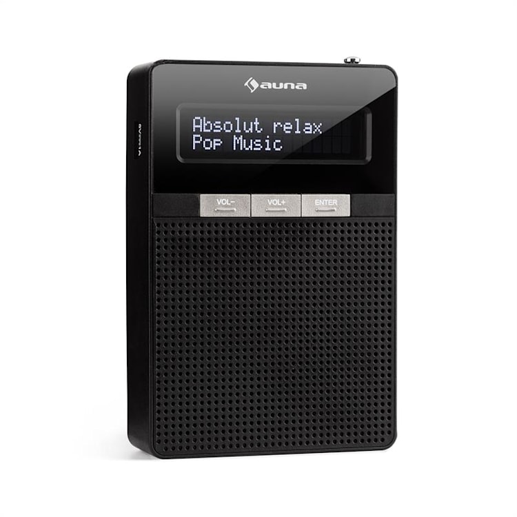 DigiPlug FM stopcontactradio FM/PLL BT LC display zwart