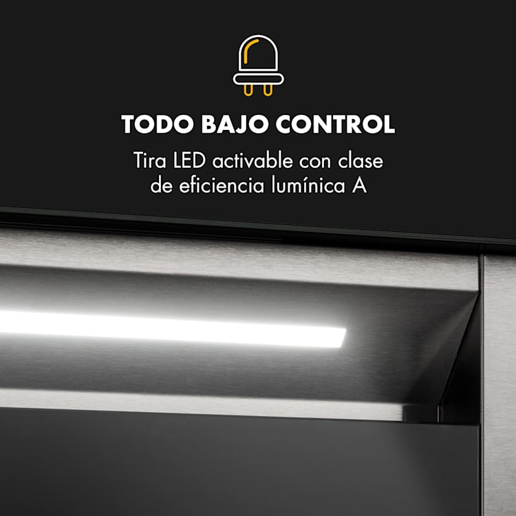 Royal Flush Eco Downdraft campana de extracción 60 cm 576 m³/h A+ 60 cm | Negro