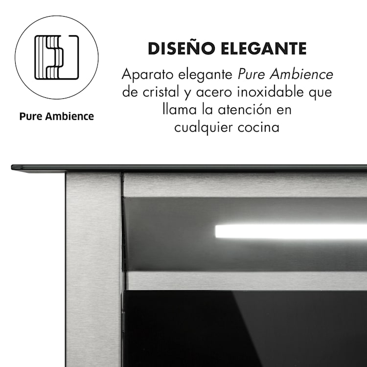 Royal Flush Eco Downdraft campana de extracción 60 cm 576 m³/h A+ 60 cm | Negro