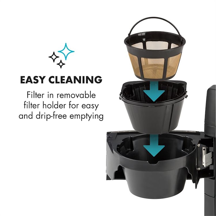Aromatica II Duo Kaffeemaschine, integriertes Mahlwerk, 1,25 l silber Glas- & Thermoskanne | Silber