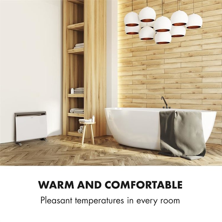 Gotland Radiateur convecteur sur pied 600W 900w 1500 W panneau verre -