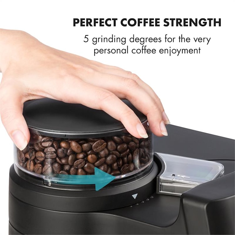 Aromatica II Kaffeemaschine, Mahlwerk, 1,25 l, silber Glaskanne | Silber