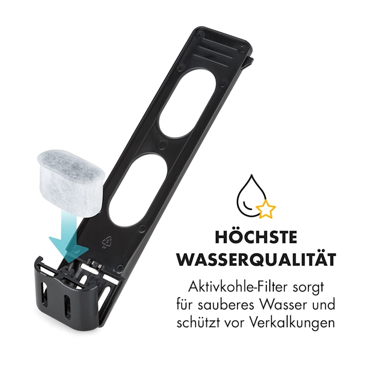Aromatica II Set Kaffeemaschine, Mahlwerk, 1,25 l, schwarz Glas- & Thermoskanne | Schwarz
