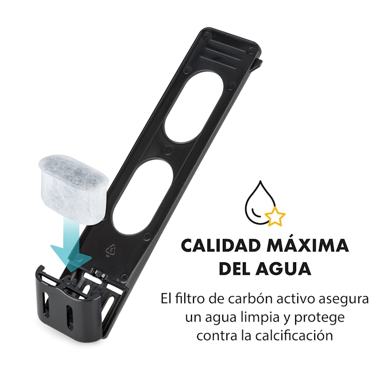 Aromatica II Set Cafetera, molinillo de café integrado, 1,25 l, negra Jarra de cristal y térmica | Negro