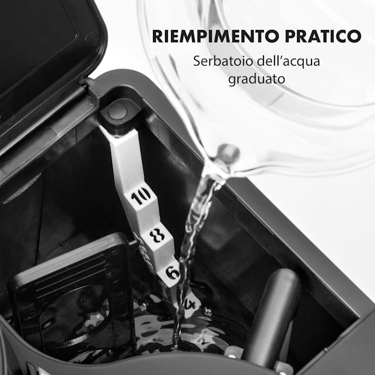 Aromatica II Set Macchina Del Caffè, Macinino, 1,25 l, nero Caraffa in vetro & termica | Nero