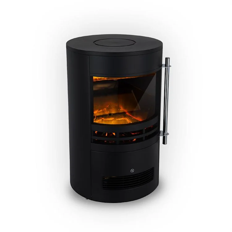 Brixen Electric Fireplace 900 / 1800W InstaFire Thermostat Black