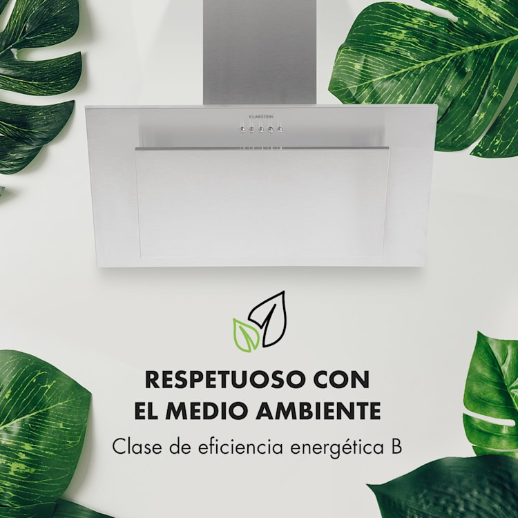 Athena Campana extractora 60cm Potencia de extracción de aire: 350 m³/h Led Acero inoxidable
