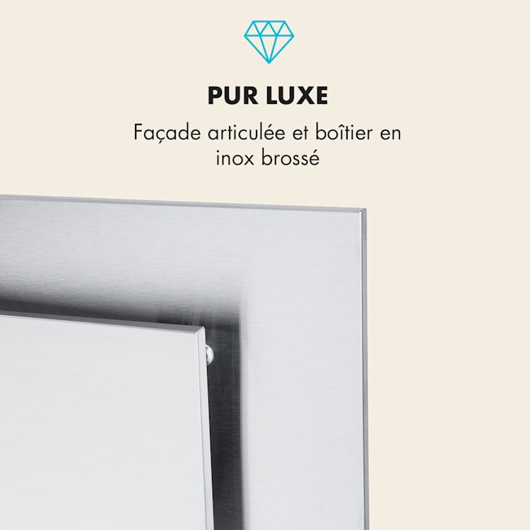 Athena afzuigkap 60 cm afvoer: 350 m³/h led rvs