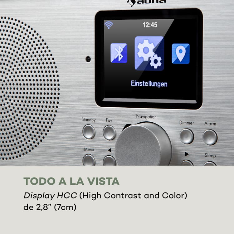 Silver Star Radio estéreo Internet DAB+/FM WiFi Bluetooth DAB+/FM Roble Roble