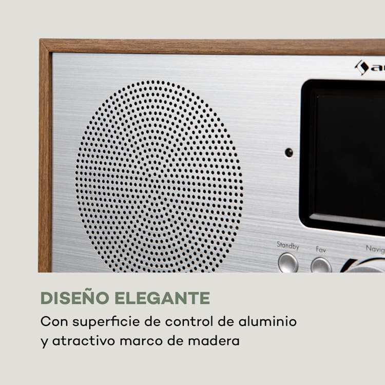 Silver Star Radio estéreo Internet DAB+/FM WiFi Bluetooth DAB+/FM Roble Roble