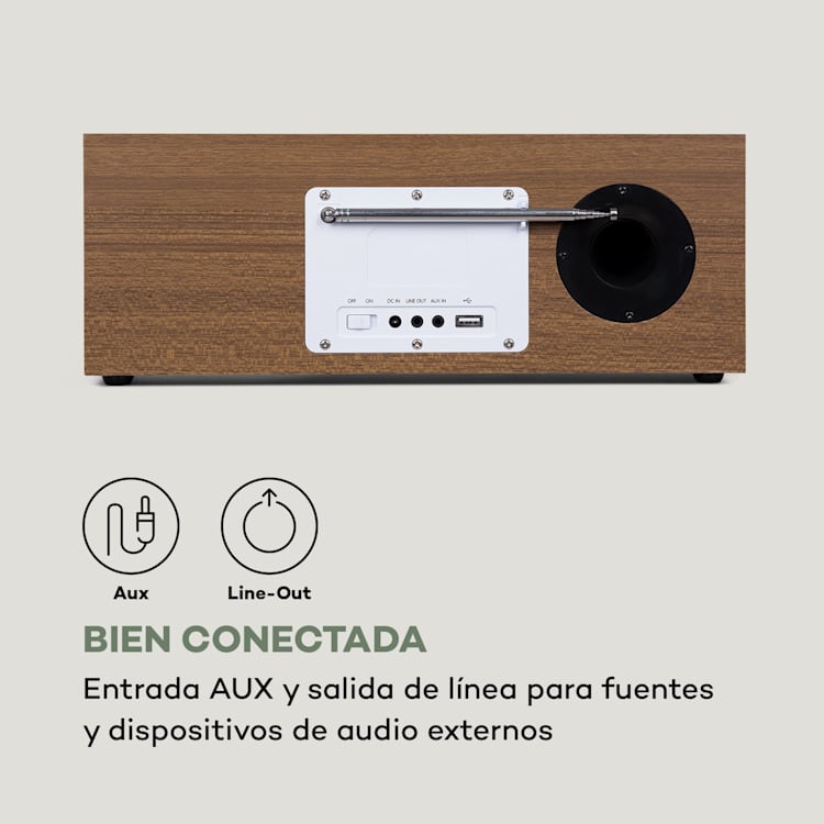 Silver Star Radio estéreo Internet DAB+/FM WiFi Bluetooth DAB+/FM Roble Roble