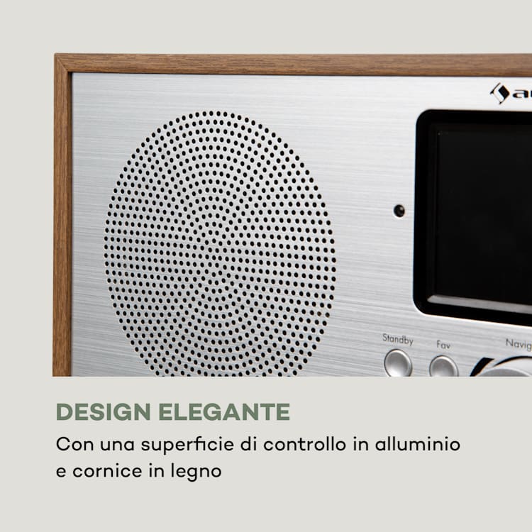 Silver Star Stereo Radio Web,DAB+/FM, WiFi, BT, DAB+/FM, quercia Quercia