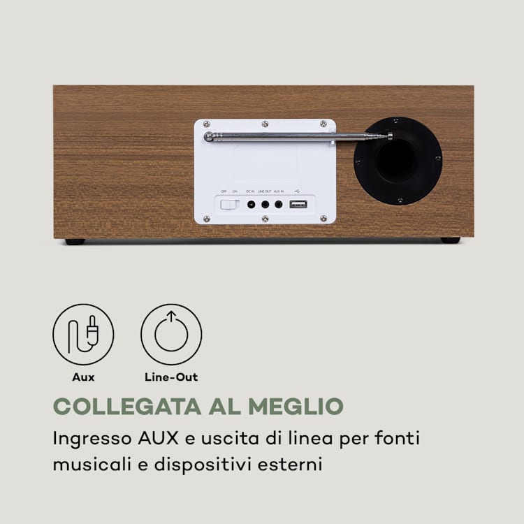 Silver Star Stereo Radio Web,DAB+/FM, WiFi, BT, DAB+/FM, quercia Quercia