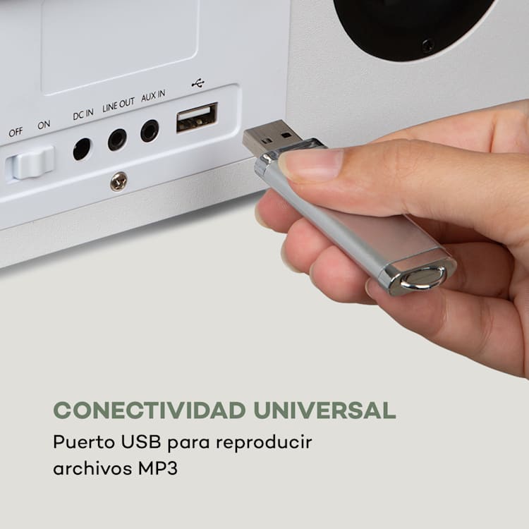 Silver Star Radio estéreo Internet DAB+/FM WiFi Bluetooth DAB+/FM Blanco Blanco
