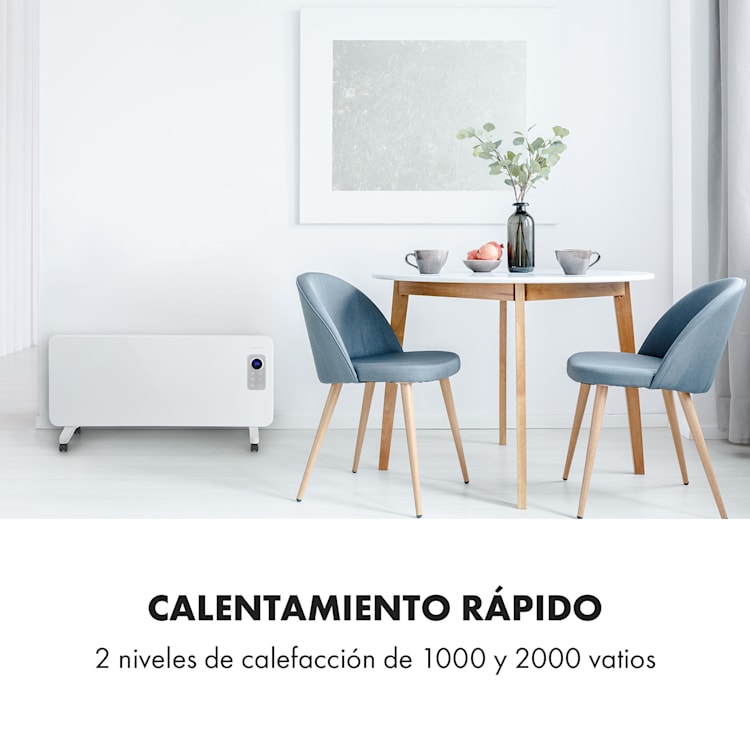 Hot Spot CV20 Calefactor por convección 2000 W IP24 Mando a distancia Blanco Blanco
