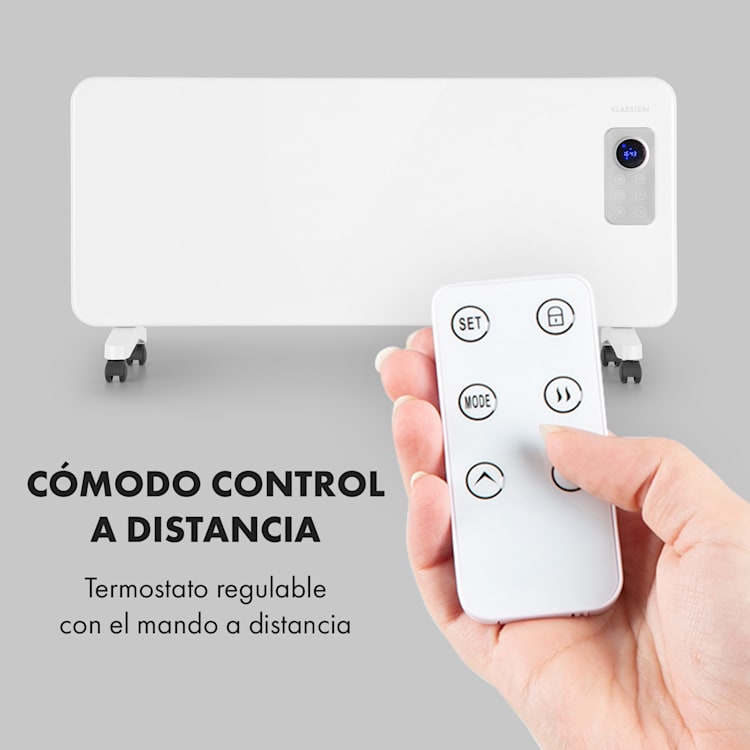 Hot Spot CV20 Calefactor por convección 2000 W IP24 Mando a distancia Blanco Blanco