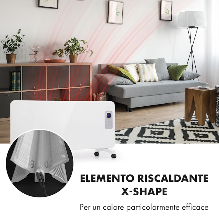 Hot Spot CV20 Stufa Convettiva 2000W IP24 Telecomando bianco Bianco