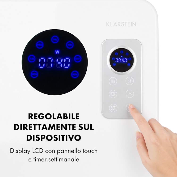 Hot Spot CV20 Stufa Convettiva 2000W IP24 Telecomando bianco Bianco