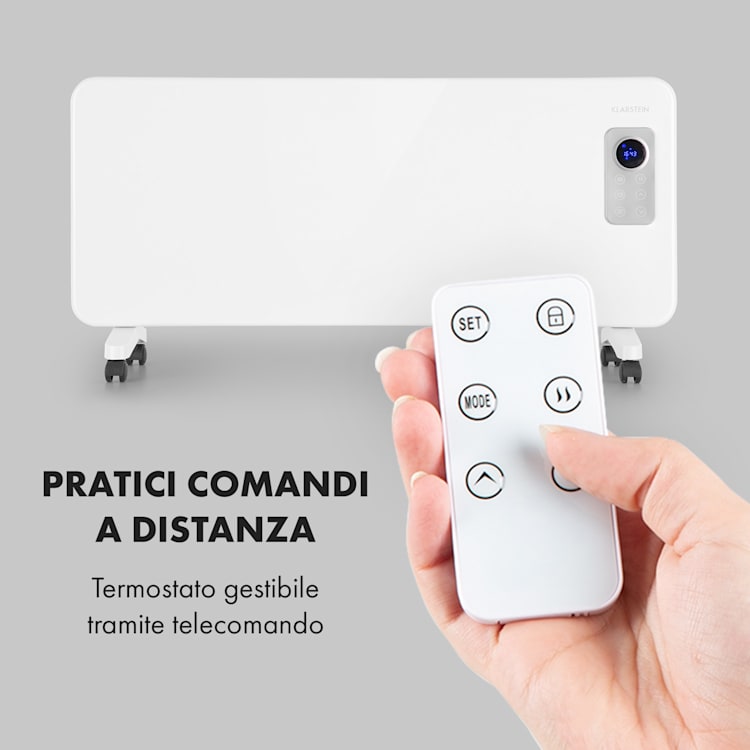 Hot Spot CV20 Stufa Convettiva 2000W IP24 Telecomando bianco Bianco