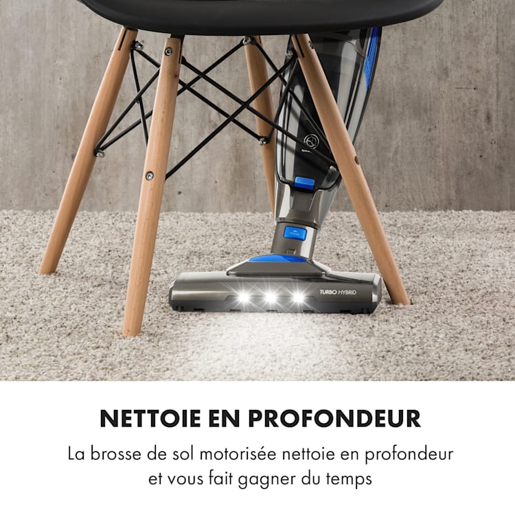 TurboHybrid Aspirateur traineau sans sac et à main batterie 2200mAh - Anthracite