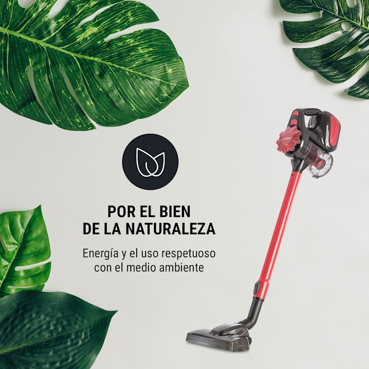 CleanTurbo Aspirador de mano ciclónico 600 W Sistema MultiCyclonic Rojo